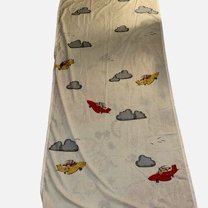 IKEA FLYGNING Curtain Panel Vintage 1999 Bunny In Plane 47” Width 97” Length